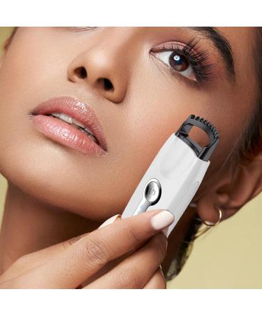 Veeteah Electric Eyelash Curler Heat-Activated Lash Curling - Quick Heating Eyelash Heat Curler for Long-Lasting Curl Rechargeable Portable Lashes Heating Curler for Naturally Lifted Eyelashes White - Buy Online on SooperMarket.com