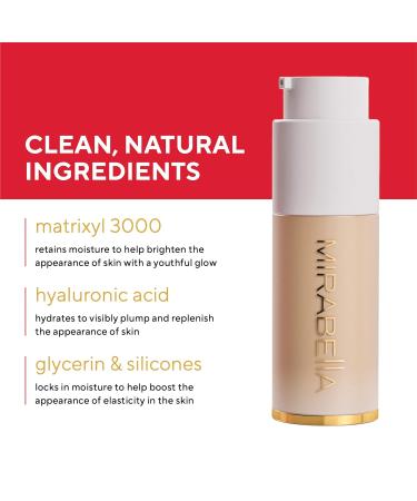 Mirabella Invincible HD Liquid Foundation - Anti-Aging Full Coverage Makeup for All Skin Types (Medium M150) - Moisturizing & Lightweight Foundation for Lasting Beauty - Buy Online on SooperMarket.com