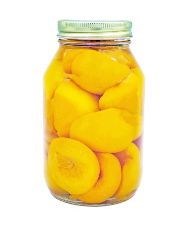 Amish Made Old Fashioned Peach Halves - 64 oz. (2 Jars) - Buy Online on SooperMarket.com