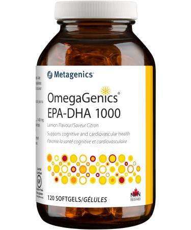 Metagenics OmegaGenics EPA-DHA 1000 - Lemon Flavor - 120 Softgels