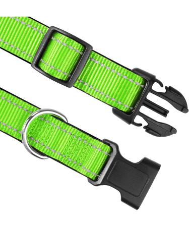 Joytale Reflective Dog Collar for Medium Dogs - Green Pack of 1 | Durable & Stylish - Buy Online on SooperMarket.com