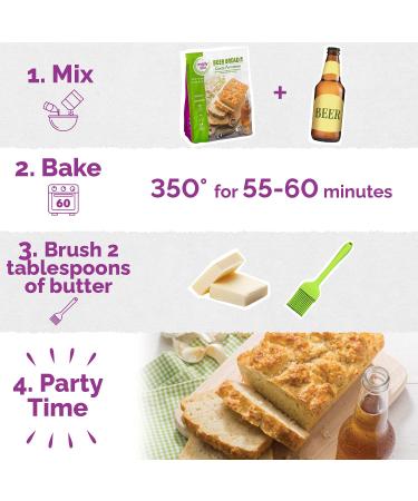 Molly & You Garlic Parmesan Beer Bread Mix - Gourmet Artisan Kit, No Machine Needed - Buy Online on SooperMarket.com