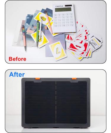 iBune Large 4 x 6 Photo Storage Box 18 Inner Photo Cases Store up to 1800 Photos Photo Organizer Cards Craft Keeper with Handle for Photo Puzzles Cards Seed Packets Black - Buy Online on SooperMarket.com