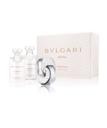 Bvlgari Omnia Crystalline 3 Pc Gift Set With 1.4 Oz By Bvlgari For Women