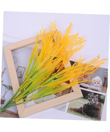 DECHOUS 4pcs 7 Simulated Rice Wheat Flower Natural Wheat Ears Flowers Artificial Wheat Stalks Wheat Decor Tall Wheat Ears Dried Flowers Fall Flower Bouquet Plastic Dining Table - Buy Online on SooperMarket.com