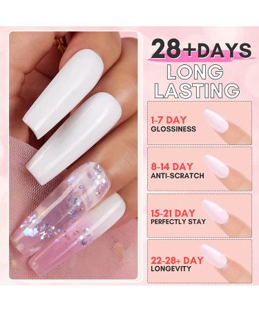 Makartt Poly Nail Gel Kit - Clear Pink Fall Color Nail Extension Gel Set - Buy Online on SooperMarket.com