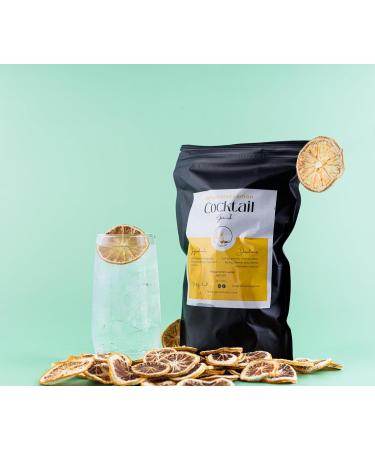 100g Dehydrated Lemon Slices | 70+ Dried Lemon slices for Cocktail Garnishes | Dried Fruit Cocktail Garnish | Dried Lemon wheels | Dried Citrus Slices for drink garnish | Dehydrated lemons (100g) - Buy Online on SooperMarket.com