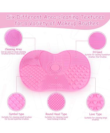 Silicone Sponge Brush Mat for Cosmetics with Suction Cup Cleaning Make Up Tool Silicone Silicone Pad for Makeup Brushes for Cleaning Makeup Brushes - Buy Online on SooperMarket.com