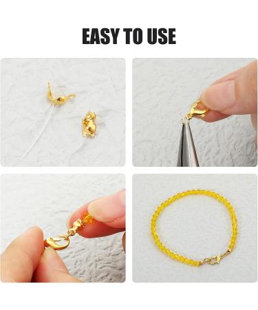 450-Piece Jewelry Making Kit - Bead Tips, Jump Rings, Lobster Clasps for DIY Crafts (Gold) - Buy Online on SooperMarket.com