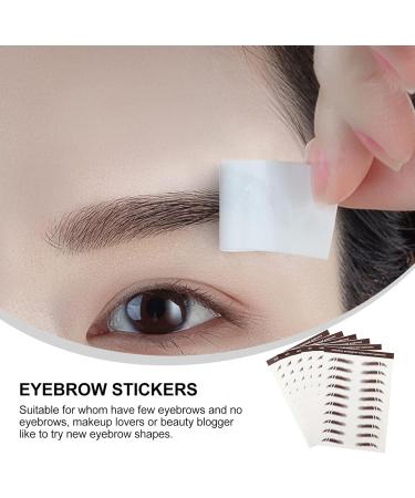 Baluue 48 Pcs Eyebrow Stickers Eyebrow Decals for Women Brow Shaper Instant Transfer Eyebrows Hair Soy Ink - Buy Online on SooperMarket.com