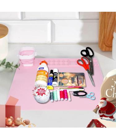 Non-Stick Silicone Painting Mat for Resin Casting and DIY Creations - 20x16 Inch Craft Mat with Cleaning Cup - Perfect for Art, Handmade Projects and Mold Making - Buy Online on SooperMarket.com