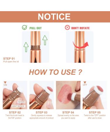 Dark Brown Liquid Contour Beauty Wand | Waterproof Matte Makeup Stick | Natural Matte Finish - 0.5oz - Buy Online on SooperMarket.com