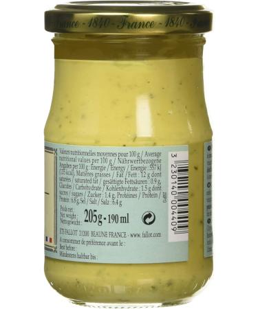 Fallot Dijon Mustard with Basil 205g - Exquisite Flavor Enhancer - Buy Online on SooperMarket.com