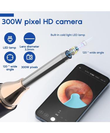 Wireless Ear Wax Removal Tool with Camera and Light - WiFi Enabled, Compatible with iPhone, iPad, Android - Includes 4 Earmuffs - Buy Online on SooperMarket.com