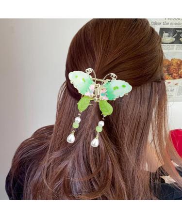 Butterflies Tassel Hair Clip | 3D Butterflies Clips | Hair Fashion Accessories Elegant Tassel Butterflies Hairpins Alloy Barrettes Tassel Butterflies -Shaped Hair Clip for Ladies Girls - Buy Online on SooperMarket.com