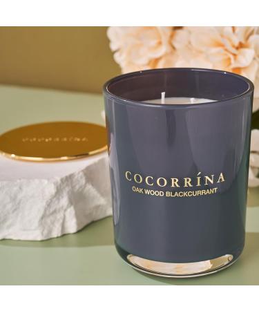 Cocorr na Black Currant Candle - Natural Soy 46-Hour Burn 2 Wicks Perfect Christmas Gift - 420g in Elegant Glass - Buy Online on SooperMarket.com