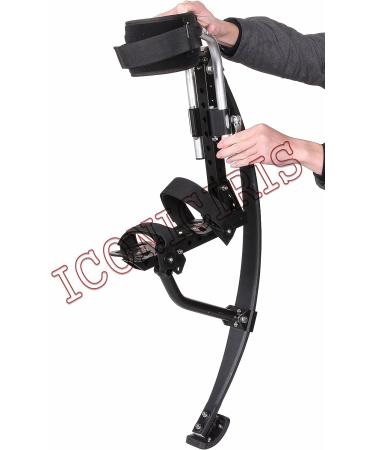 Skyrunner 2018 Jumping Stilts Kangaroo Shoes Black for Men and Women | Fitness Exercise Pogo Stilts | 75-80KG/165-176LBS Weight Capacity - Buy Online on SooperMarket.com