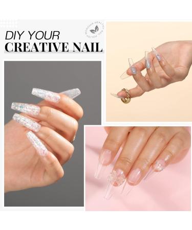 Morovan 5 in 1 Builder Gel for Nails - Clear Strengthener Reinforcing & Shaping Gel Kit with Nail File | International Shipping Available - Buy Online on SooperMarket.com