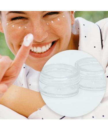 50 Pieces Transparent 5ml Mini Cream Jars with Screw Cap - Perfect for Cosmetics & Lip Balm | International Shipping Available - Buy Online on SooperMarket.com