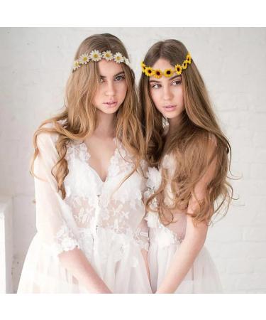 REYIN-CHHN Sunflower Headband | Daisy Hair Accessories | Flower Headbands for Women and Girls - Perfect for Everyday Wear | Unique Sunflower & Daisy Designs | Ideal for Ladies & Young Girls - Buy Online on SooperMarket.com