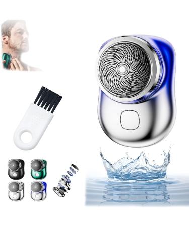 Powerful Storm Shaver for Men Powerful Storm Shaver Gpmsign Pocket Portable Electric Shaver Mini Shaver Portable Electric Shaver Peachloft USB Mini Shaver for Women Men (Blue-1PC)