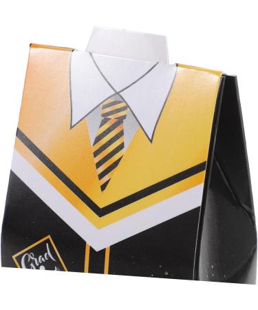 Warmhm 50pcs Boxes Graduation Candy Box Favor Boxes Candy Case Multi-function Candy Container Candy Holder Graduation Treat Boxes Candy Boxes Candy Supply Gift Graduation Season Paper 10.50X5.00X3.00CM Black - Buy Online on SooperMarket.com