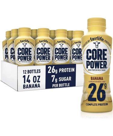 Core Power Protein Drink Banana 414mL Bottles Pack of 12