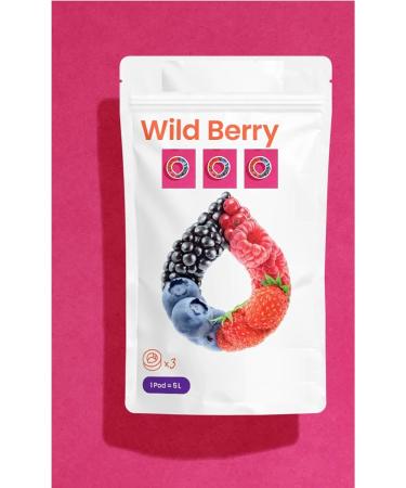 Wild Berry Flavour Pods (x3) Pods Only | Compatible with Air Up Water Bottle | Revolutionary Pods Transform 15L of Water | 0 Cals 0 Sugar | Refreshing Senses - Buy Online on SooperMarket.com