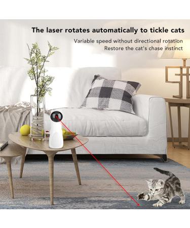 TYTOGE Automatic Cat Laser Toy Timing Function Dual Power Supply Adjustable Angles LED Interactive Laser Cat Toys for Indoor - Buy Online on SooperMarket.com