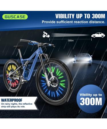 Guscase Bicycle Spoke Reflectors - 360 Visibility | 72-Piece Set | Easy to Assemble | Bright Colors | Bike Accessories - Buy Online on SooperMarket.com