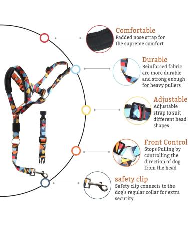 FainFun Adjustable Dog Halter for Medium & Large Dogs - Prevents Barking & Chewing - Buy Online on SooperMarket.com