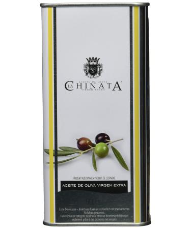 La Chinata Aceite de Oliva Virgen Extra Lata Grande Extra Virgin Olive Oil in an attractive tin (1 x 500 ml) 1 500 ml (1 pack)