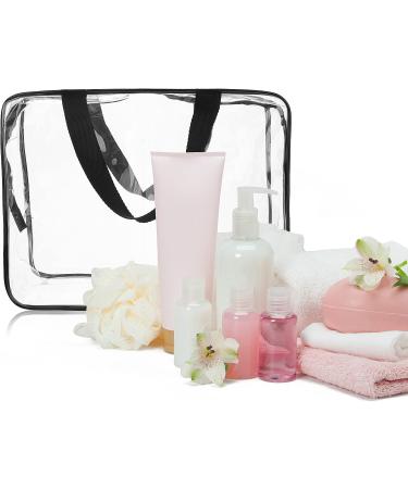 Sibba Clear Tote Bag | Large Transparent Makeup Storage Bag | Waterproof Cosmetic Organizer Handbag | Travel Accessory | Clear Fashion - Buy Online on SooperMarket.com