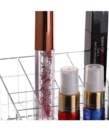 Clear Acrylic 40 Grids Lipstick Holder Organizer - Storage Display Case for Lip Gloss Tubes - Buy Online on SooperMarket.com