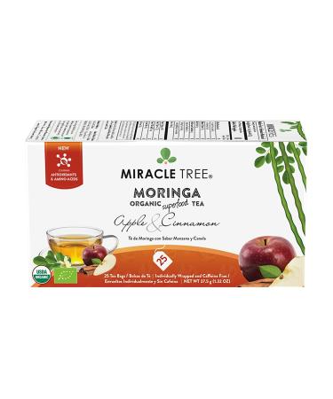 Miracle Tree Moringa Organic Superfood Tea with Turmeric - Caffeine Free, 25 Tea Bags - Buy Online on SooperMarket.com