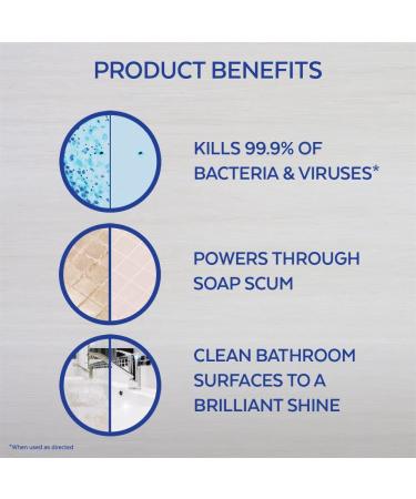 Lysol Power Bathroom Cleaner Spray 132oz - Pack of 6 (22oz each) - Buy Online on SooperMarket.com