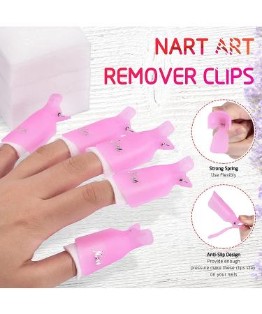 TsMADDTs Acrylic Nail Soak Off Clips - 30pcs Reusable Gel Nail Polish Remover Clips in Pink, Purple, White | Nail Clips for Polish Removal - Buy Online on SooperMarket.com