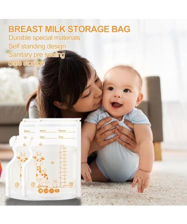 Breast Milk Bags for Freezing - 250ml Storage Bags (60PCs) | Durable & Leak-Proof Breast Milk Storage - Buy Online on SooperMarket.com