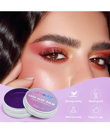 Libeauty Eye Lash Glue 20g Lash Lift Glue Balm Brow Glue Strong Sticky Grape Flavour Fast Drying Lashes Stick Easily Not Suitable for False Lashes Purple Grape - Buy Online on SooperMarket.com