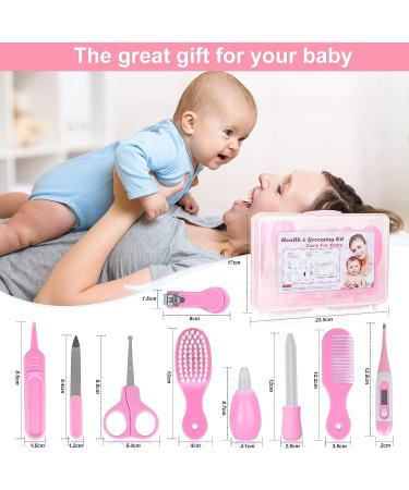 FantasyDay 9pcs Nursery Healthcare & Grooming Kit - Pink Baby Gift for New Mom - Buy Online on SooperMarket.com