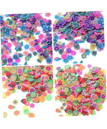 FRCOLOR Handmade Gifts Book Ornament 3 Packs Nail Art Slices Clay Slices Nail Art Decoration Fruit Slices for Nail Art Manicure Book Ornaments Handmade Gift