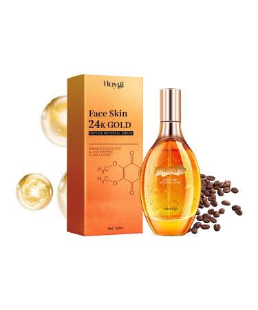 24K Gold Peptide Reversal essence Liquid Moisturizing Moisturizing Wrinkle Resisting Firming Skin Fading Facial Fine Lines essence