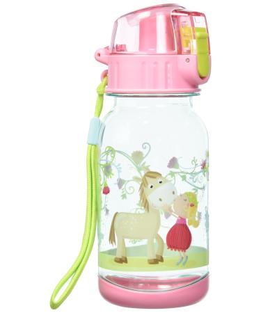 Haba 304485-drinking bottle Vicki & Pirli 400ml children's drinking bottle with horse motif in pink for kindergarten or school BPA free plastic dishwasher