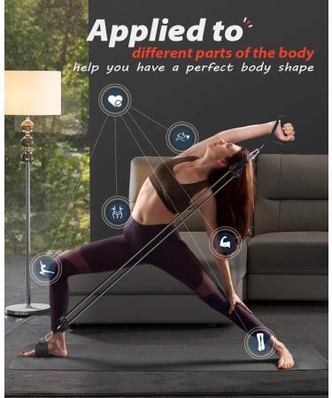Ezona 200lbs Resistance Bands Set for Men and Women - Heavy Exercise Bands with Handles, Door Anchor, Ankle Straps - Home Gym, Yoga, Physical Therapy - Buy Online on SooperMarket.com