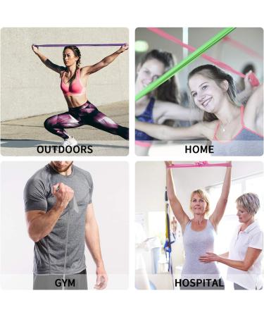 PROIRON Latex-Free Resistance Bands for Strength Training Yoga Pilates - Light/Medium/Heavy f-Pink/1.5m/15lb - Buy Online on SooperMarket.com