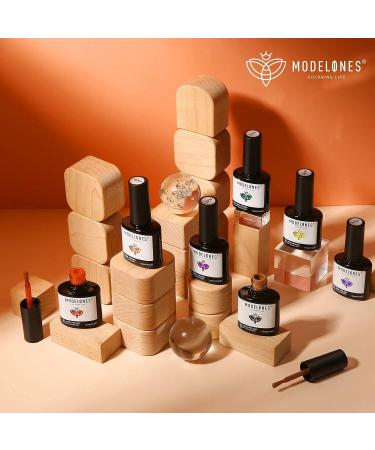 Modelones Fall Burgundy Dark Red Gel Nail Polish - 15ML Soak Off LED Color - Buy Online on SooperMarket.com