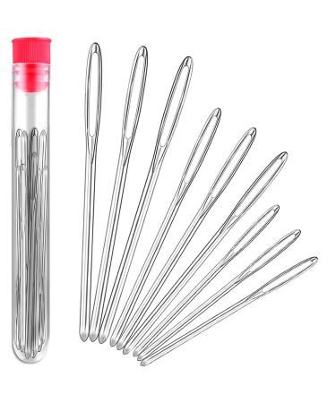 Large-Eye Blunt Needles  Stainless Steel Yarn Knitting Needles  Sewing Needles  Crafting Knitting Weaving Stringing Needles Perfect for Finishing Off Crochet Projects (9 Pieces) 9 PCS