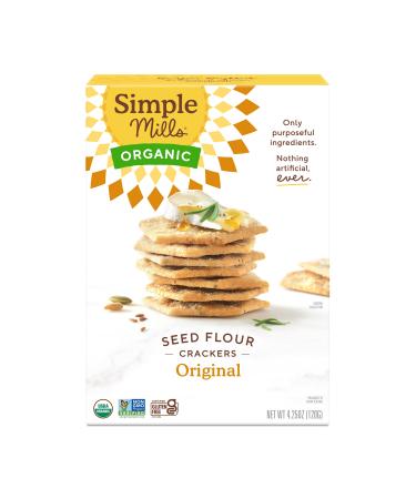 Simple Mills Organic Seed Flour Crackers Original 4.25 oz (120 g)