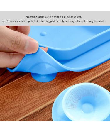 Super Kitchen Silicone Baby Suction Plate for Feeding | Blue | 1 Count - Buy Online on SooperMarket.com