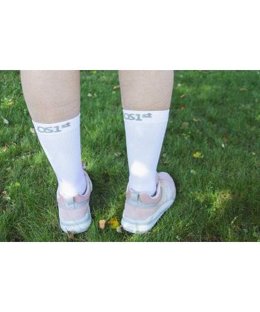 OrthoSleeve Diabetic Neuropathy Non-Binding Socks WC4 - Small, White Crew (1 Pair) - Improve Circulation, Reduce Edema - Buy Online on SooperMarket.com